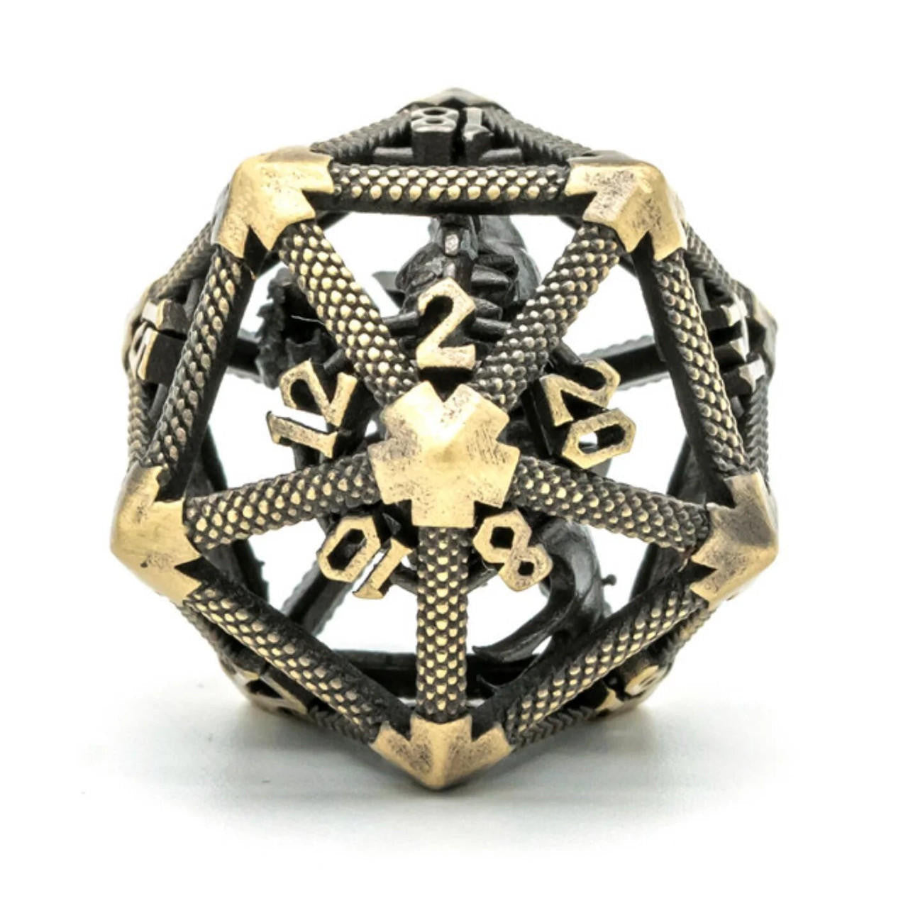 Foam Brain Games Hollow Dragon Keep D20 - Bronze 18mm